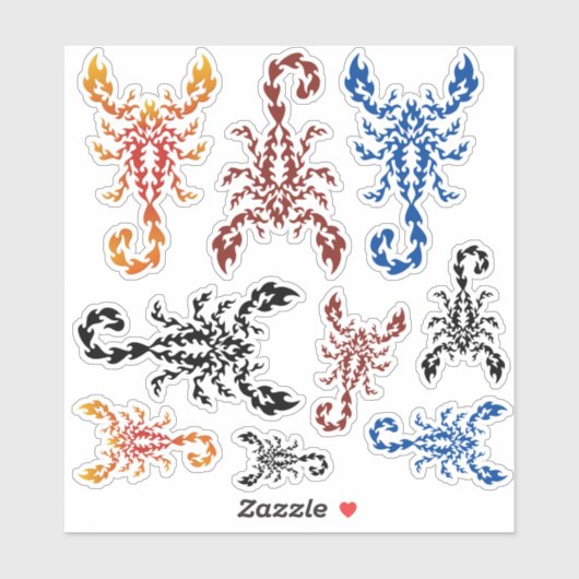 Flammenaufkleber-Set Aufkleber (Blatt)