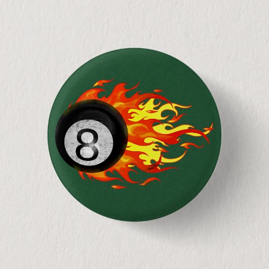 Flammenball 8 button (Vorderseite)