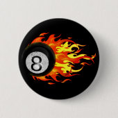 Flammenball 8 button (Vorderseite)