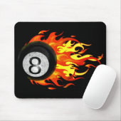 Flammenball 8 mousepad (Mit Mouse)