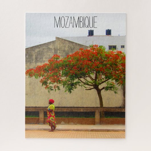 Flammenbaummozambique Puzzle (Vertikal)
