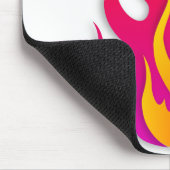 Flammenbrennbare Feuerbrände Mousepad (Ecke)
