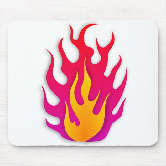 Flammenbrennbare Feuerbrände Mousepad (Vorne)