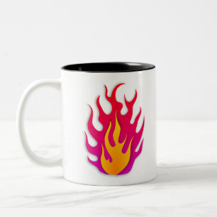 Flammenbrennbare Feuerbrände Zweifarbige Tasse