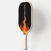Flammend pickleball schläger (Links)