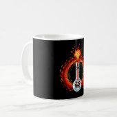 Flammend wütendes Thermometer extreme Hitze Wut Kaffeetasse (Vorderseite Links)