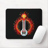 Flammend wütendes Thermometer extreme Hitze Wut  Mousepad (Mit Mouse)
