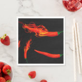Flammende Chili Paprika Serviette (Beispiel)