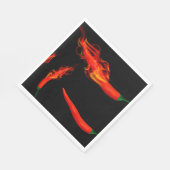 Flammende Chili Paprika Serviette (Ecke)