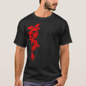 Flammende Drachen Mythisches, chinesisches Neujahr T-Shirt (Vorderseite)