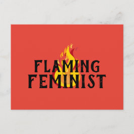 Flammende feministische RBG Feminismus Flammen 20  Postkarte