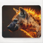 Flammende Hyäne Mousepad (Vorne)