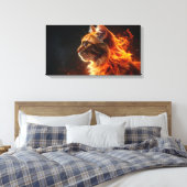 Flammende Katze Leinwanddruck (Insitu (Schlafzimmer))