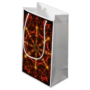 Flammende Kerzenlichter-Girlande-Stern-Geschenktas Kleine Geschenktüte