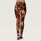 Flammende Leggings für das harte Training (Rückseite)