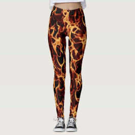 Flammende Leggings für das harte Training