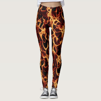 Flammende Leggings für das harte Training