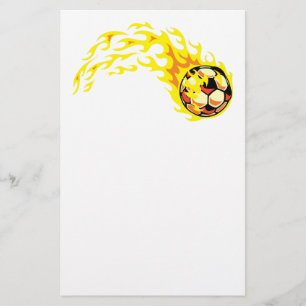 Flammender Fußball Flyer