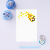 Flammender Fußball Flyer (Einzeln)