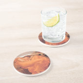 Flammender Juni-Sandstein-Getränk-Untersetzer Sandstein Untersetzer (Seite)