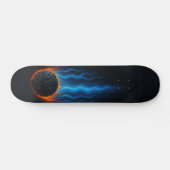 Flammender Meteor Skateboard (Horizontal)