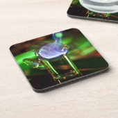 Flammender Sambuca Korken-Untersetzer Untersetzer (Linke Seite)