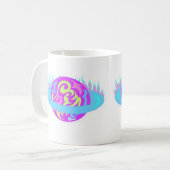 Flammender Saturn! Kaffeetasse (Vorderseite Links)