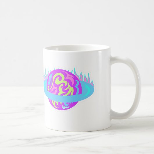 Flammender Saturn! Kaffeetasse (Rechts)