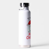 Flammender Schneemann Weihnachts Isolierter Feiert Trinkflasche (Rechts)