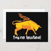 Flammender Stier #7 Einladung (Vorne/Hinten)