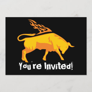 Flammender Stier #7 Einladung