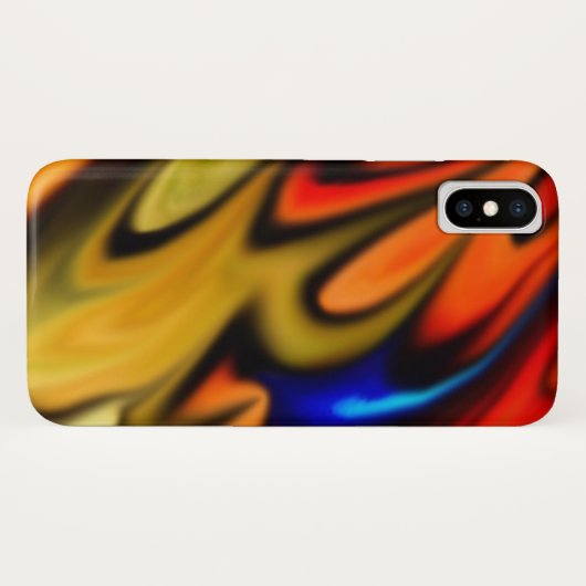 Flammender Tiffany-Fluss Case-Mate iPhone Hülle (Rückseite (Horizontal))