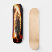 Flammender-Totenkopf-Skateboard Skateboard (Vorderseite)
