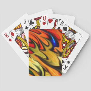 Flammender Triffanfluss Spielkarten