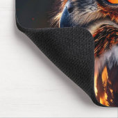 Flammender Wolf Mousepad (Ecke)