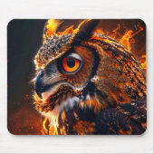 Flammender Wolf Mousepad (Vorne)