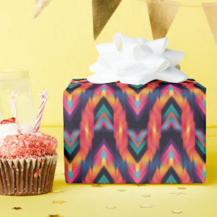 Flammendes Bargello Geschenkpapier