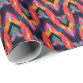 Flammendes Bargello Geschenkpapier (Rolleneckpunkt)