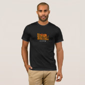 Flammendes Basketball-Typografie-Design T-Shirt (Vorne ganz)