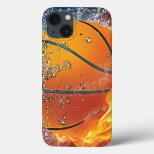 Flammendes Basketball-Wurfkissen Case-Mate iPhone Hülle