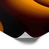 Flammendes Blumenposter Poster (Ecke)