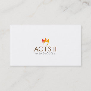 Flammendes Feuer (orange bis rote Flammen) Visitenkarte