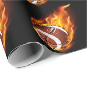 Flammendes Fußball-Wrapping-Papier Geschenkpapier (Rolleneckpunkt)