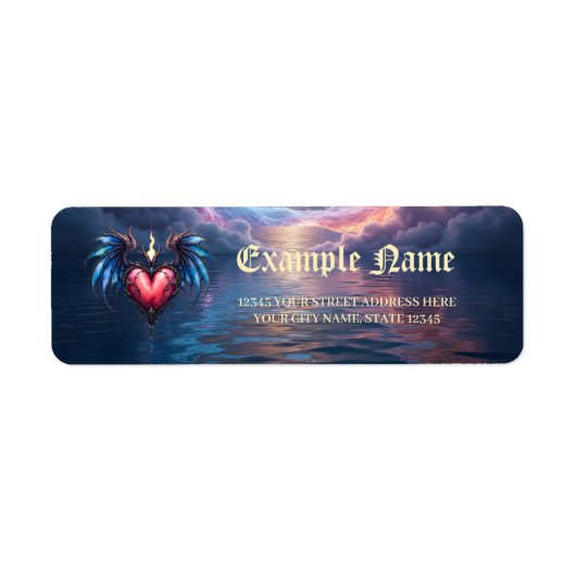 Flammendes Herz des Mondes – Gothic Cosmic Love  (Vorne)