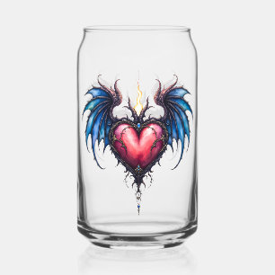 Flammendes Herz des Mondes – Gothic Cosmic Love Dosenglas