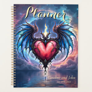 Flammendes Herz des Mondes – Gothic Cosmic Love  Planer