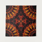 Flammendes Kreuz Wandteppich (Vorderseite (Horizontal))