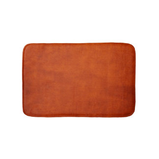 Flammendes Orange Badematte