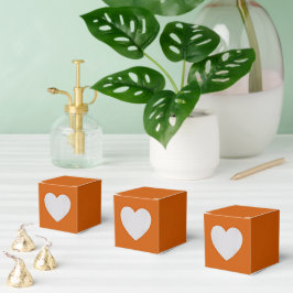 Flammendes Orange Geschenkschachtel