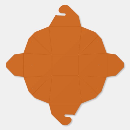 Flammendes Orange Geschenkschachtel (Ungeklappt)